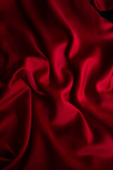 Red cloth waves background texture