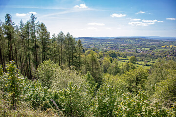 Fototapeta na wymiar Rural scenery around the Malvern hills.