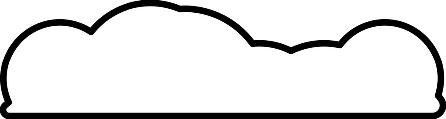 Cloud element in PNG type. Flat illustration style. Minimal object.