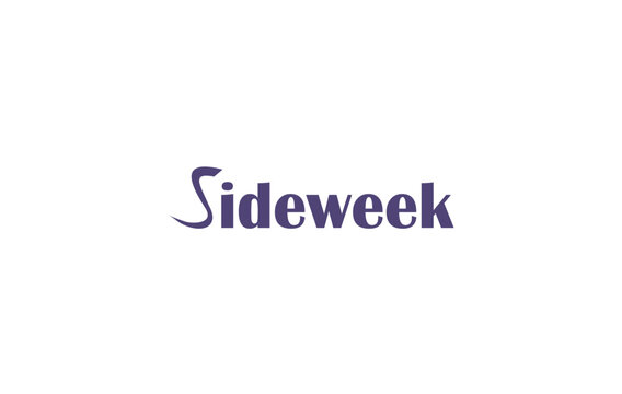 Letter SIDEWEEK logo design. Linear creative minimal monogram logo. Graphic alphabet symbol for corporate identity.
