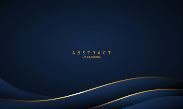 dark blue luxury premium background and gold line.