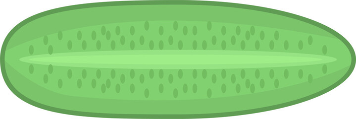Cucumber. Halved Juicy cucumber closeup isolated jpeg and png file format