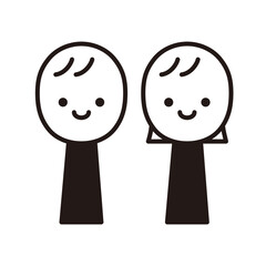 2種類の人物アイコン