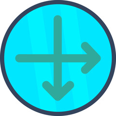 Fototapeta premium Intersect Icon