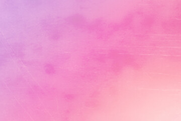 Blurred vintage pink gradient background with spots and scratches.