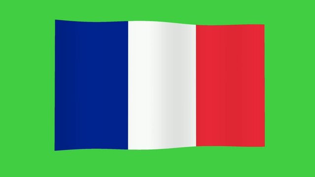 footage of the french flag fluttering, perfect for, ceremonies, parties, advertisements, editing, etc