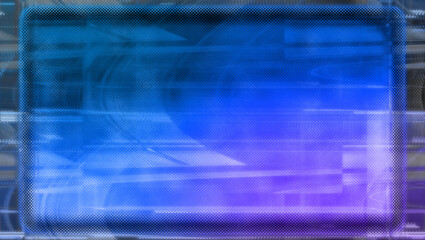 Abstract iridescent glitch art border background image.