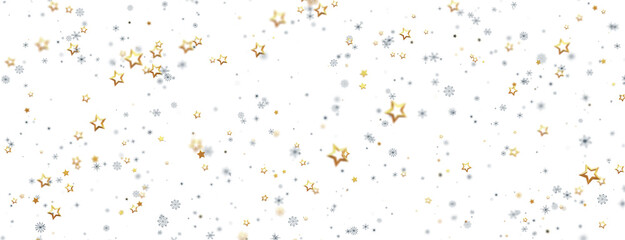 With Realistic Snowflakes Overlay On Light Silver Backdrop. Xmas Holidays