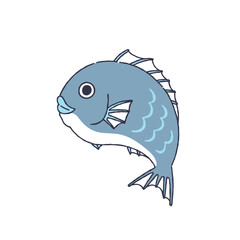 シンプルな鯛のイラスト