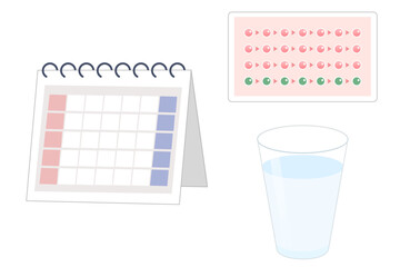 避妊用ピル　カレンダー