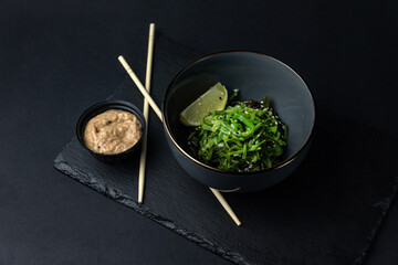 a delicious salad prepared in the restaurant by the chef
