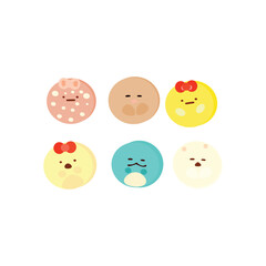 kawai cute clip art illustration vector