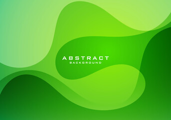 Green liquid background. minimal background with green gradient. Fluid gradient shapes composition. Futuristic design posters	