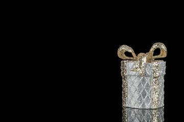 Christmas ornaments on  background, close-up Christmas Toys