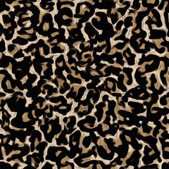 Seamless zebra and leopard pattern. Exotic animals pattern design. Textile print pattern