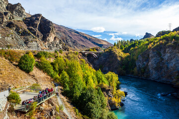 Kawarau Bridge, Kawarau River, Queen's Town, South Island, New Zealand