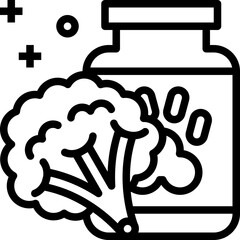 sulforaphane line style icon