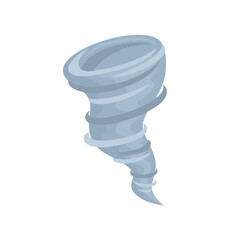 Tornado icon. Hurricane vector flat illustration.