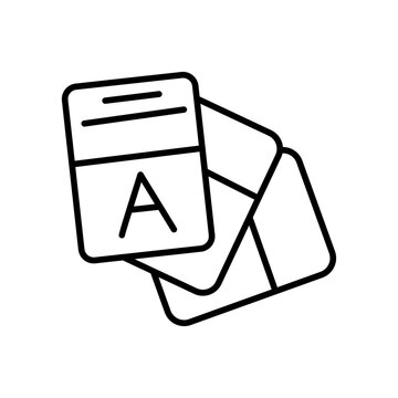 flash card icon