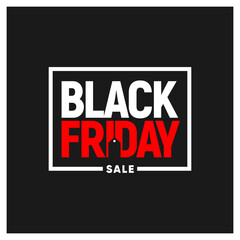 Fototapeta na wymiar Black Friday Sale Logo Inspiration, Tag, Poster
