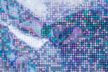 Holographic rainbow foil iridescent texture abstract hologram background