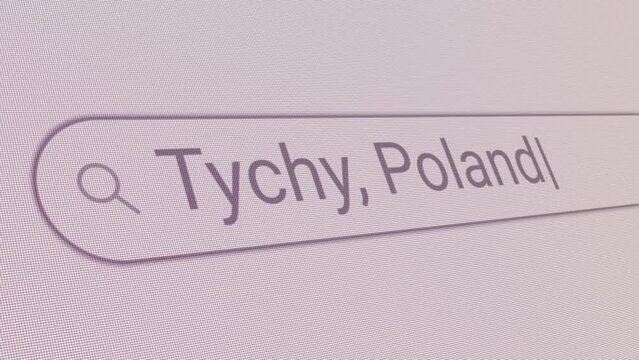 Search Bar Tychy Poland 
Close Up Single Line Typing Text Box Layout Web Database Browser Engine Concept