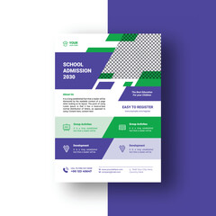 School Admission Flyer Template