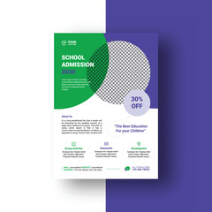 School Admission Flyer Template