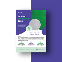 School Admission Flyer Template