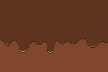 Melting chocolate vector background