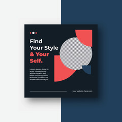 Fashion sale social media post template