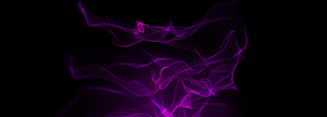 Abstract background with a sphere of dots. Sphere illustration. Technology concept. Futuristic interface. 3D rendering.