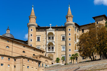 Fototapeta na wymiar Urbino, Palazzo Ducale, Marche, Italia