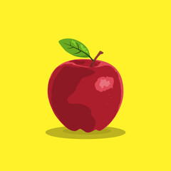 Realistic apple illustration in vector
