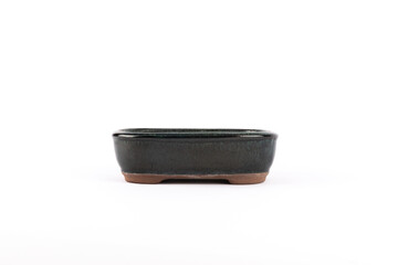 Bonsai pot isolated on white background