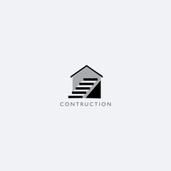 real estate logo with ladder image