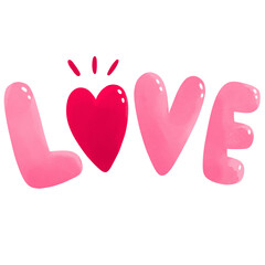 Cute sweet gnome love and heart clipart.