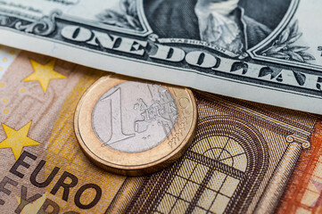Porträt auf der 1 US Dollar Banknote