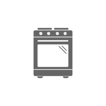 Stove icon isolated on a white background