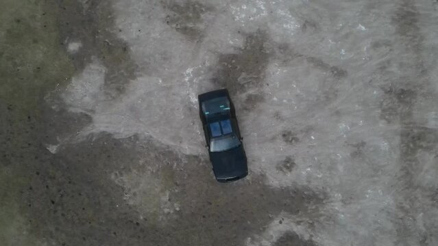 carro vintage en carrtertera