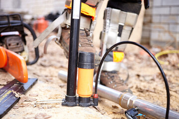 Tree Surgeon. Woodcutter's tools and equipment