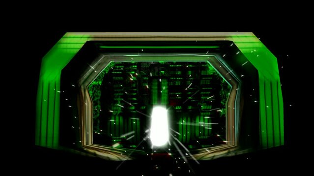 Video illustration of a supercomputer from the future.