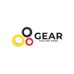 Gear logo design template vector