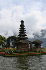 Fototapeta na wymiar Bali, Indonesia - November 13, 2022: The Ulun Danu Beratan Temple