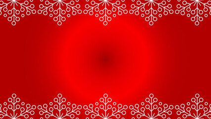 Christmas frame from white snowflakes on a red background.eps