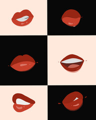 set of lips