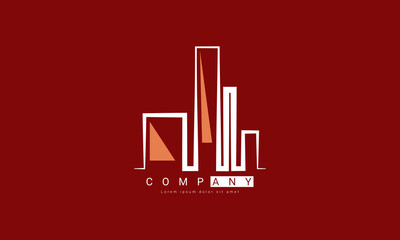Real Estate Logo Modern, design architecture construction
