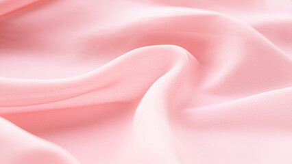 folds of pink silk fabric texture background