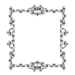 Frame, in the style of an ornament, Vector illustration eps 10, Art.	