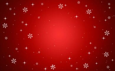 Obraz na płótnie Canvas Snow red background. Christmas snowy winter design. Blurred background